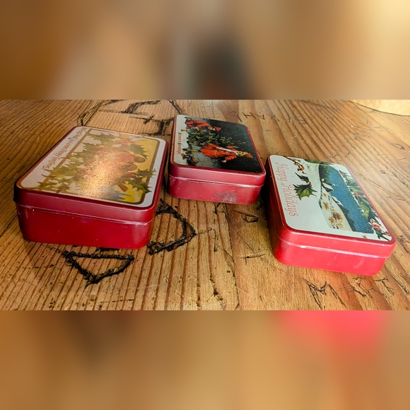Vintage 1990's Christmas Mint Tins - Picture 8 of 14